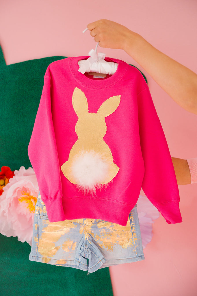 MINI KIDS COTTONTAIL PINK PULLOVER PULLOVER Judith March