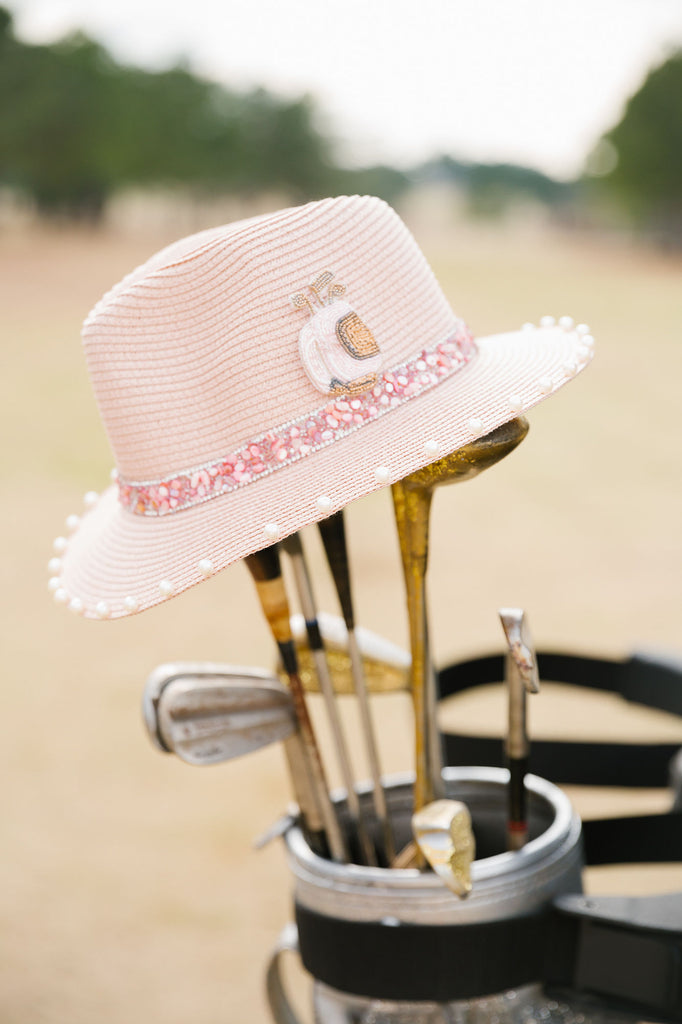 GOLF BAG PINK SUN HAT HAT Judith March