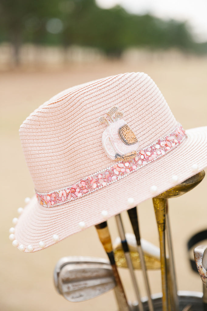 GOLF BAG PINK SUN HAT HAT Judith March