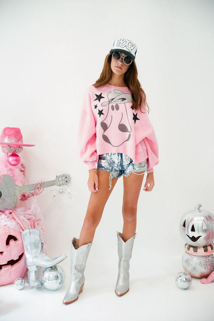 GHOST COWBOY PINK PULLOVER PULLOVER Judith March   