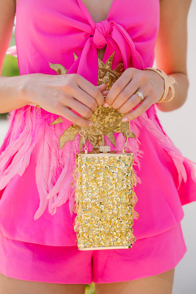 ISLAND GOLD CLUTCH* Clutch Judith March