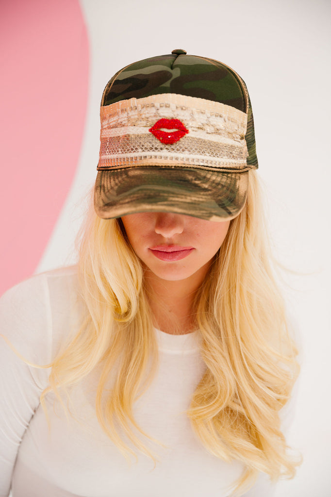 KISS IT BETTER TRUCKER HAT HAT Judith March