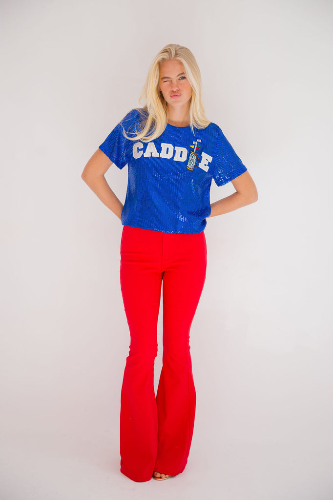 CADDIE BLUE SEQUIN TOP TOP Judith March