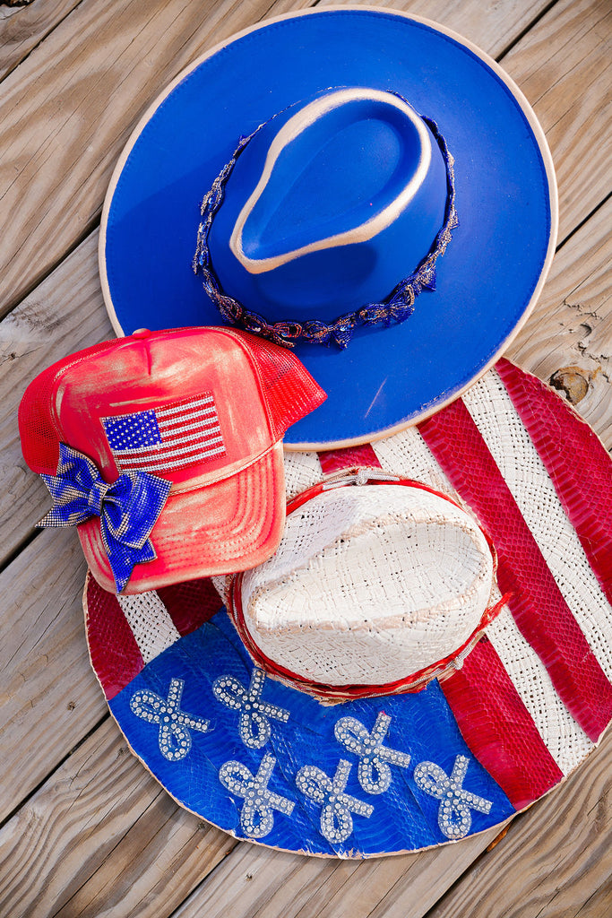 AMERICAN DREAM RED TRUCKER HAT TRUCKER HAT Judith March