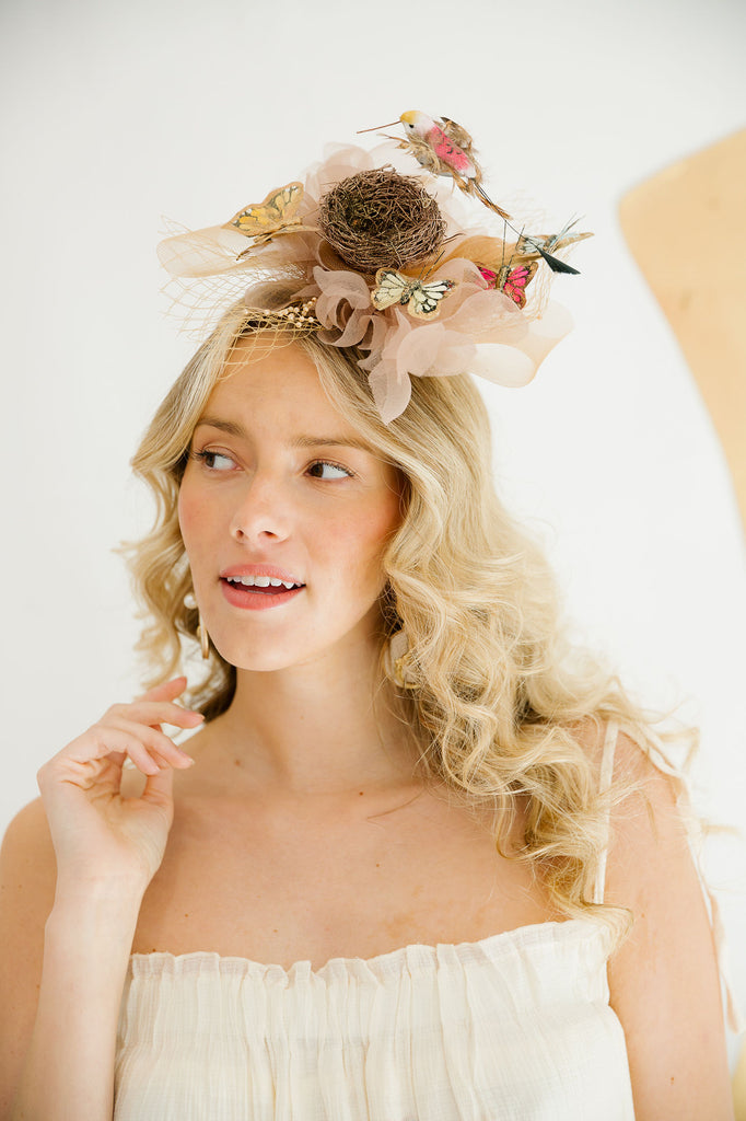 BUTTERFLY NEST FASCINATOR FASCINATOR Judith March