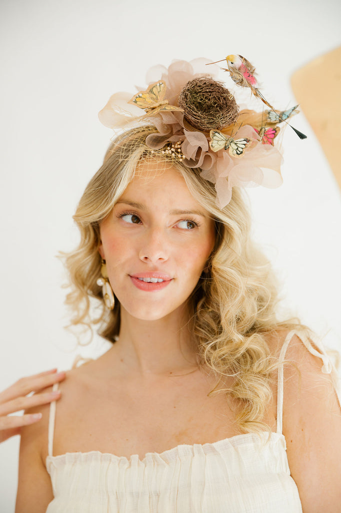 BUTTERFLY NEST FASCINATOR FASCINATOR Judith March