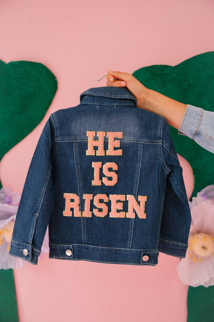 MINI KIDS HE IS RISEN DENIM JACKET JACKET Judith March