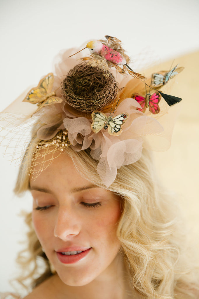 BUTTERFLY NEST FASCINATOR FASCINATOR Judith March