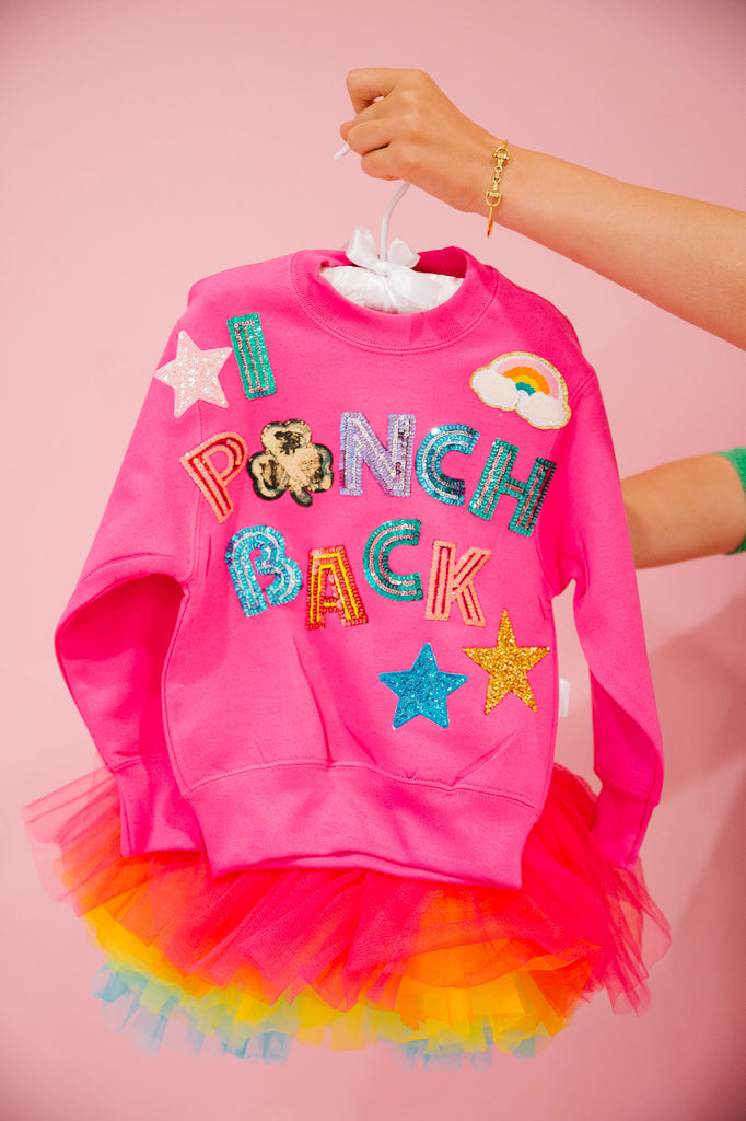 MINI KIDS I PINCH BACK PINK PULLOVER PULLOVER Judith March