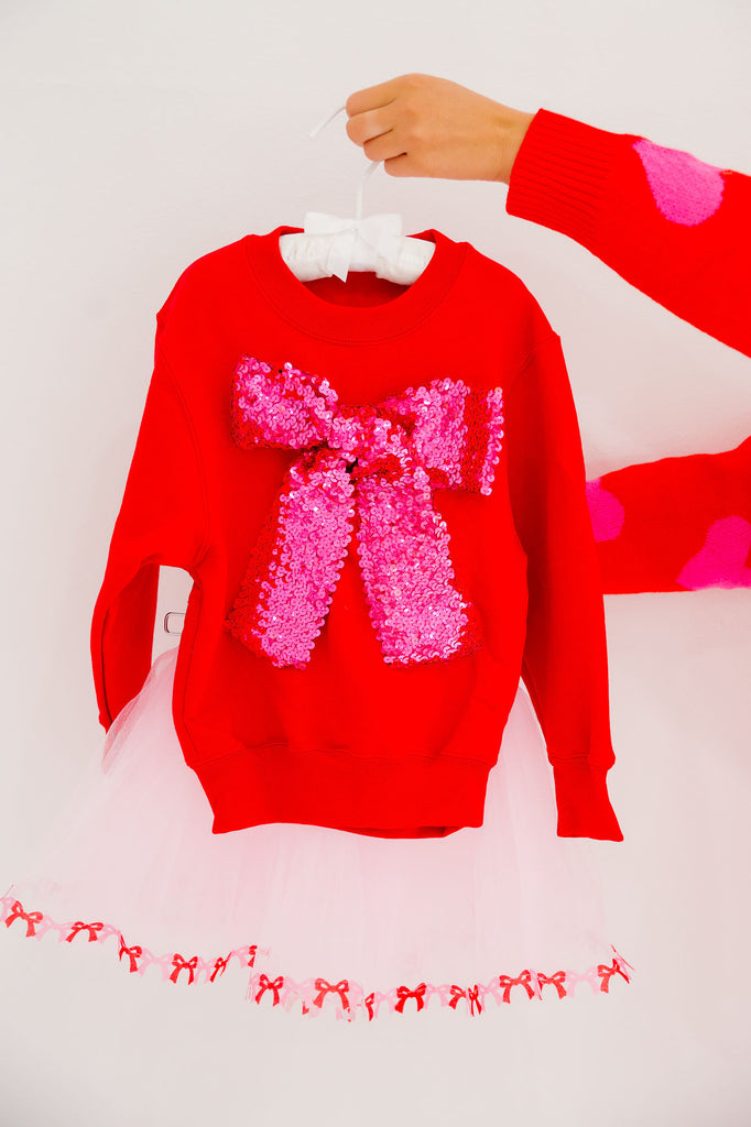 MINI KIDS SEASON TO SPARKLE RED PULLOVER PULLOVER Judith March   