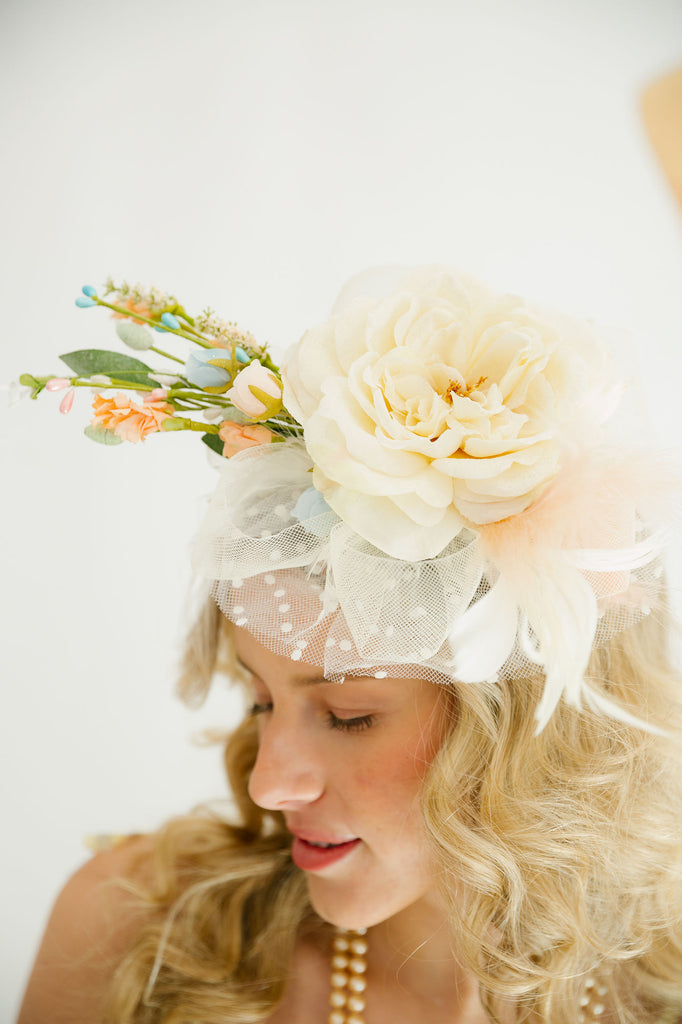 ROYAL BLOSSOM FASCINATOR FASCINATOR Judith March