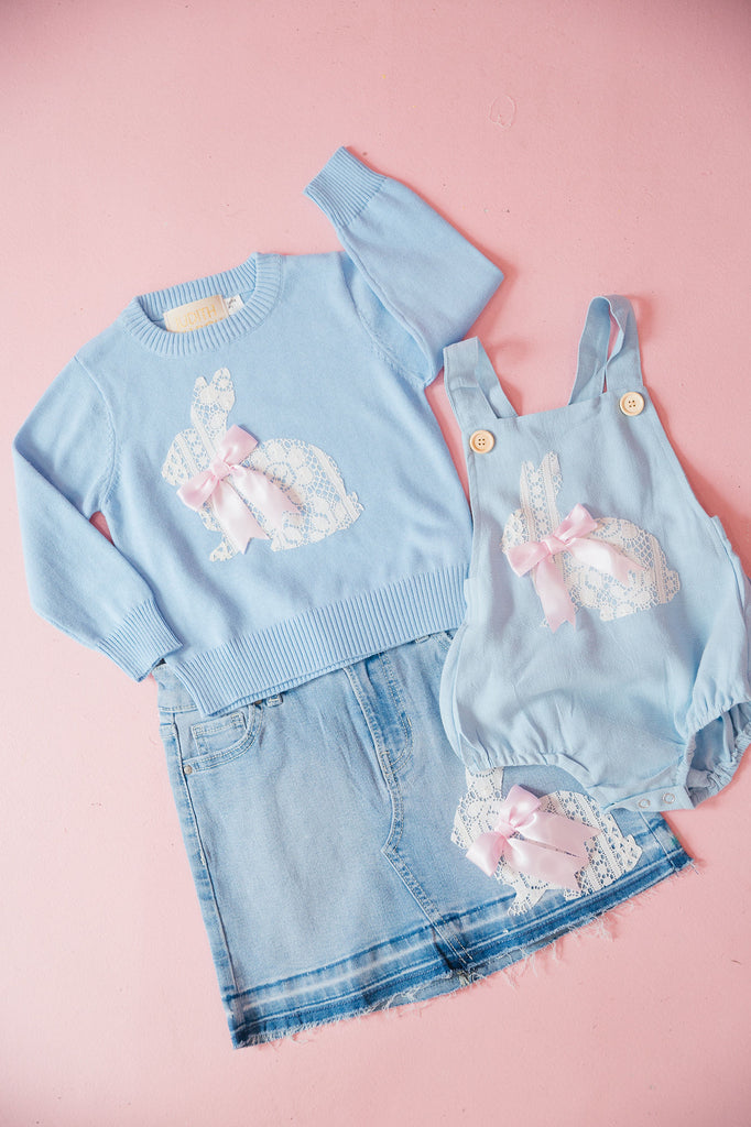 MINI KIDS LACE BUNNY DENIM SKIRT SKIRT Judith March