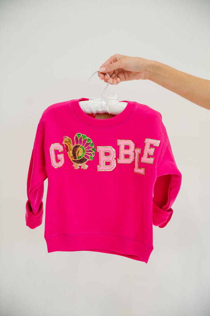 MINI KIDS GOBBLE PINK PULLOVER PULLOVER Judith March   