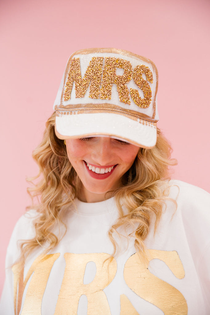 MRS WHITE TRUCKER HAT HAT Judith March