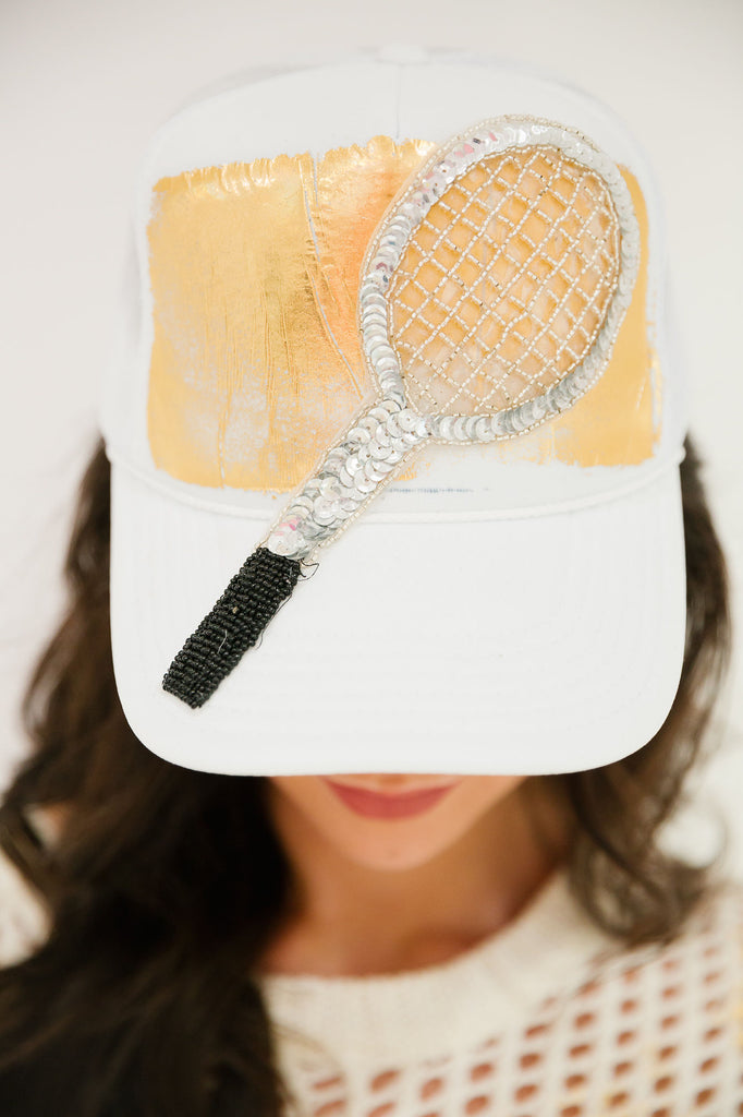 GO FOR GOLD TRUCKER HAT HAT Judith March