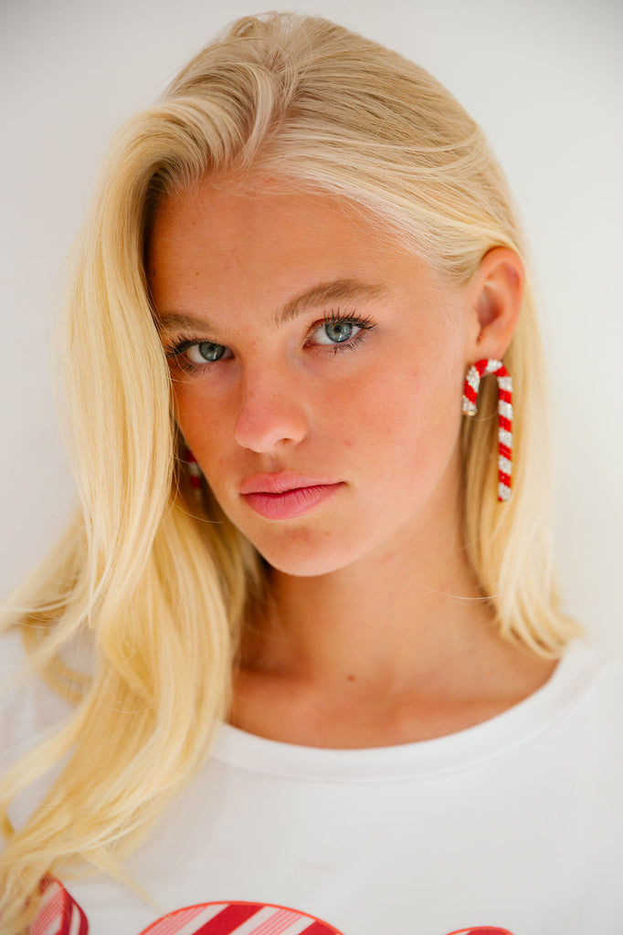 CANDY CANE EARRINGS earrings Judith March   