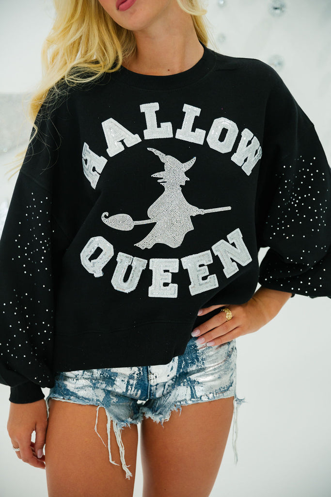 HALLOW QUEEN WITCH BLACK PULLOVER PULLOVER Judith March   