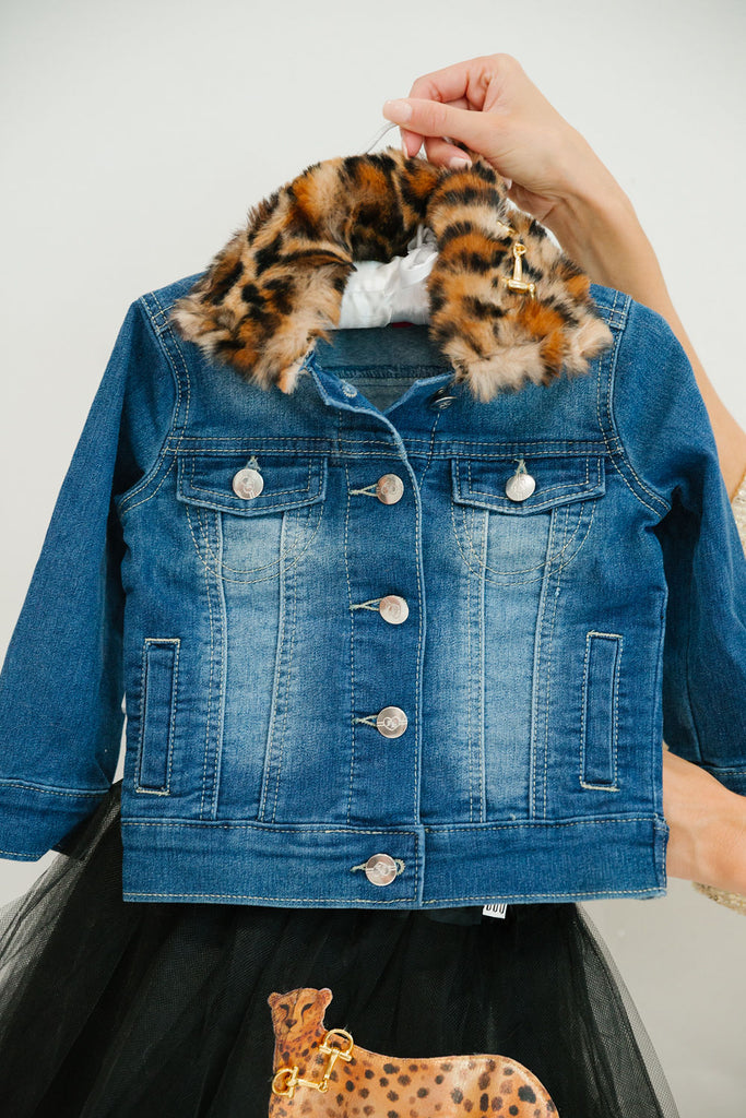 MINI KIDS FUR DENIM JACKET* JACKET Judith March