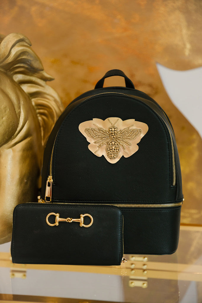 QUEEN BEE BACKPACK + WALLET BACKPACK Judith March