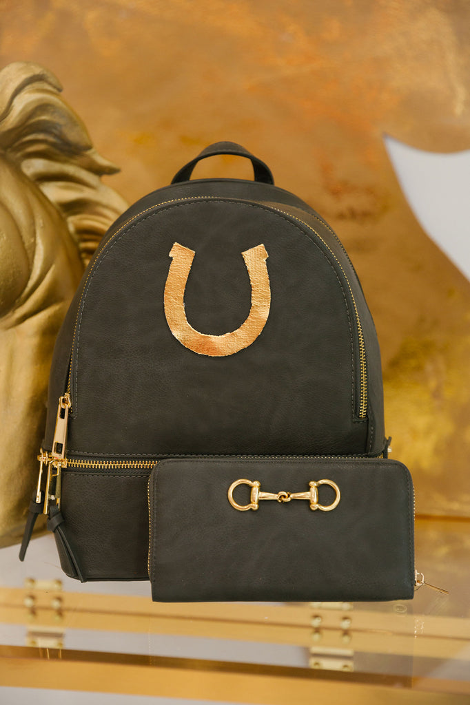 LUCKY HORSESHOE BACKPACK + WALLET BACKPACK Judith March