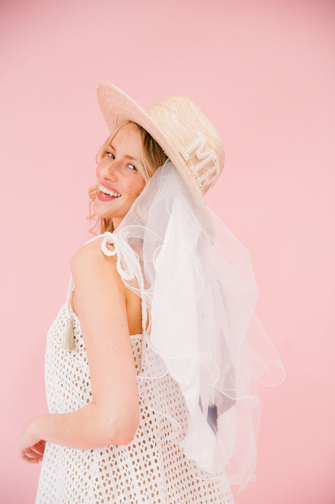 CUSTOM PHOTO VEIL MRS SUN HAT HAT Judith March