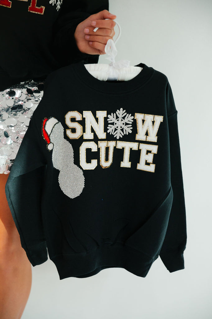 MINI KIDS SNOW CUTE BLACK PULLOVER PULLOVER Judith March   