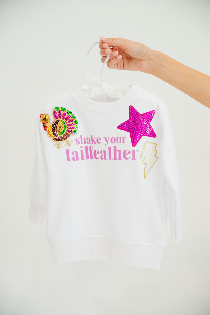 MINI KIDS SHAKE YOUR TAIL FEATHER PULLOVER PULLOVER Judith March   