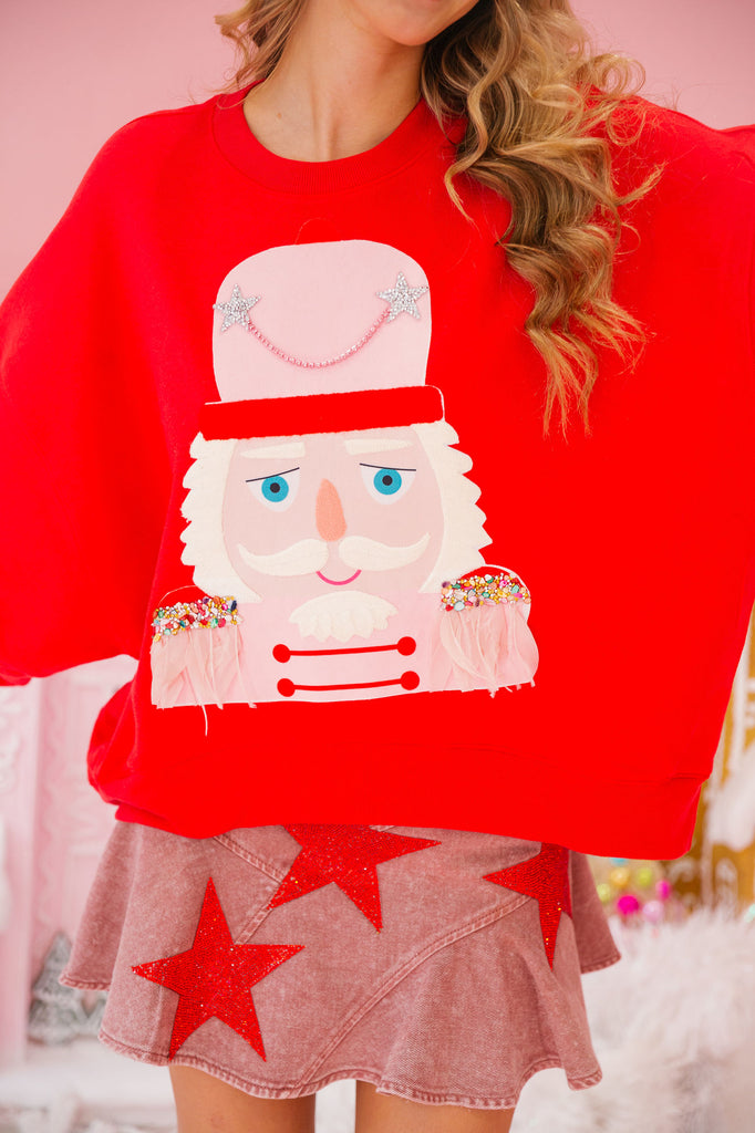 NUTCRACKER RED PULLOVER PULLOVER Judith March   