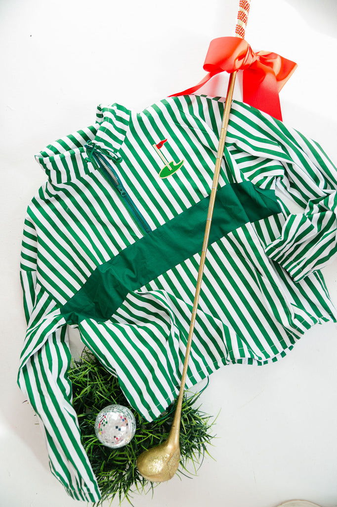 18TH HOLE GREEN STRIPED JACKET JACKET Judith March