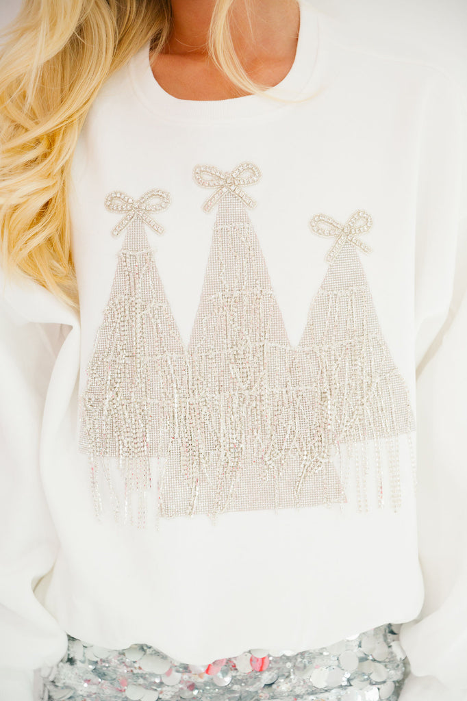 WHIMSICAL WINTER WHITE PULLOVER PULLOVER Judith March   