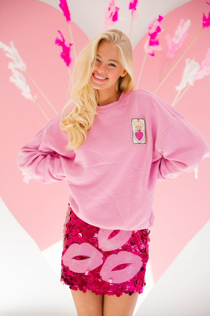 QUEEN OF HEARTS PULLOVER PULLOVER Judith March