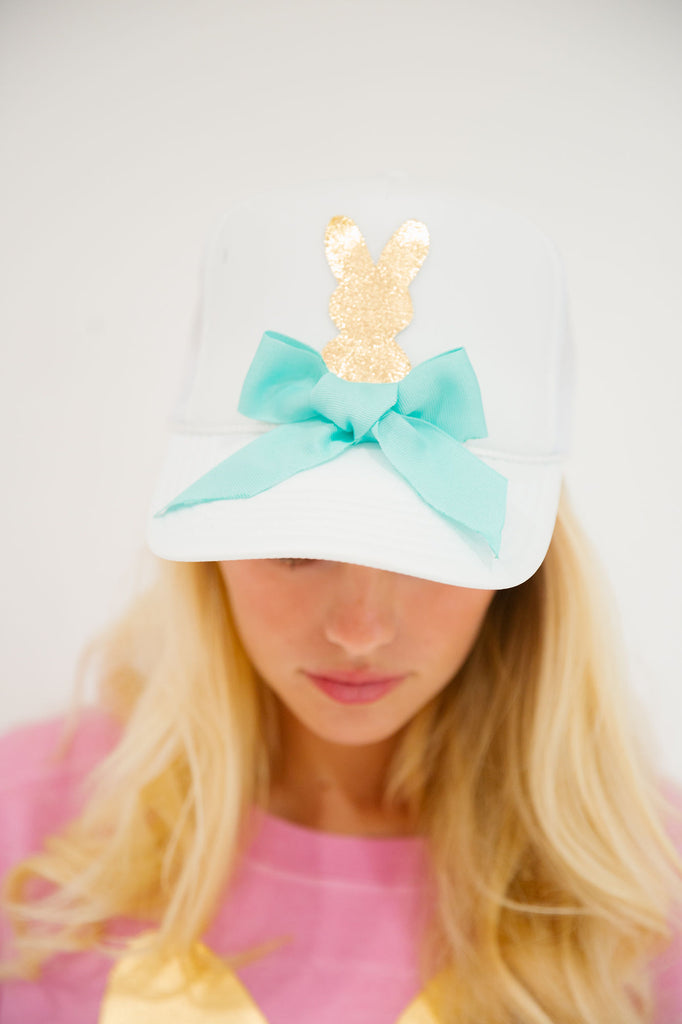 GOLDEN BUNNY TRUCKER HAT HAT Judith March