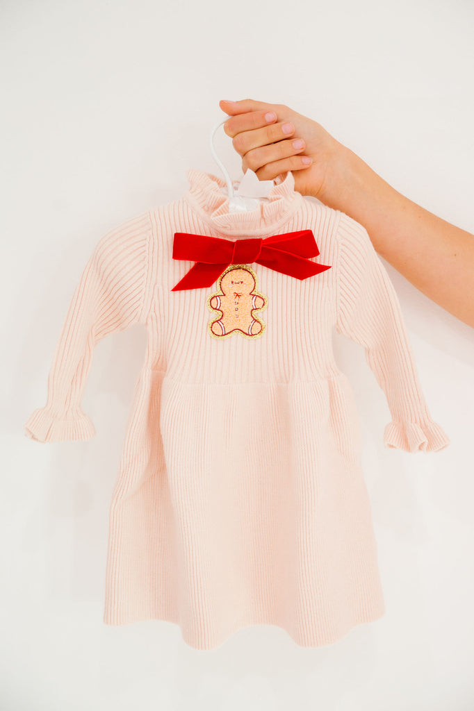 MINI KIDS GINGERBREAD BOW DRESS* DRESS Judith March