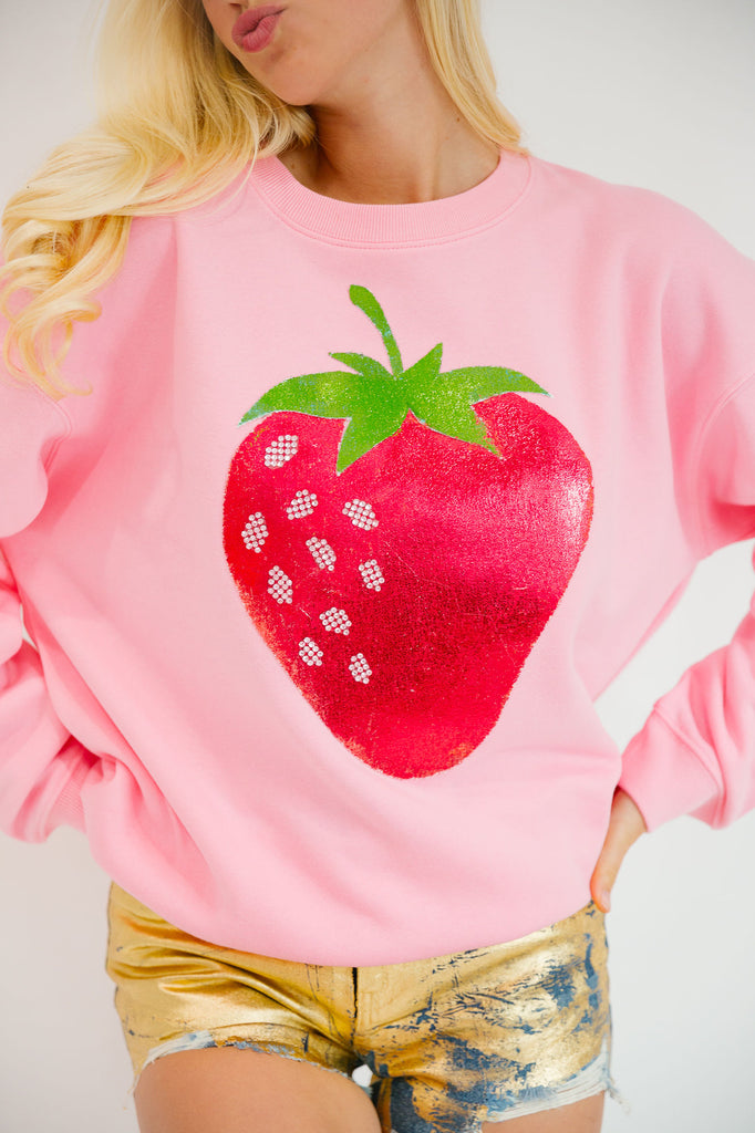 STRAWBERRY PINK PULLOVER PULLOVER Judith March