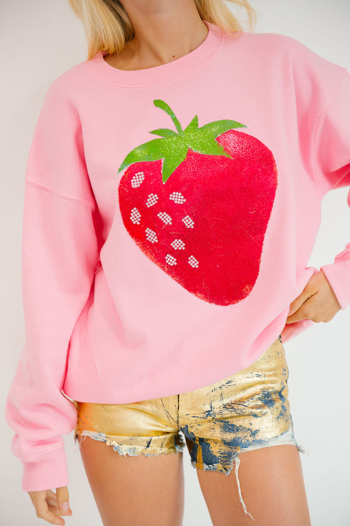 STRAWBERRY PINK PULLOVER PULLOVER Judith March