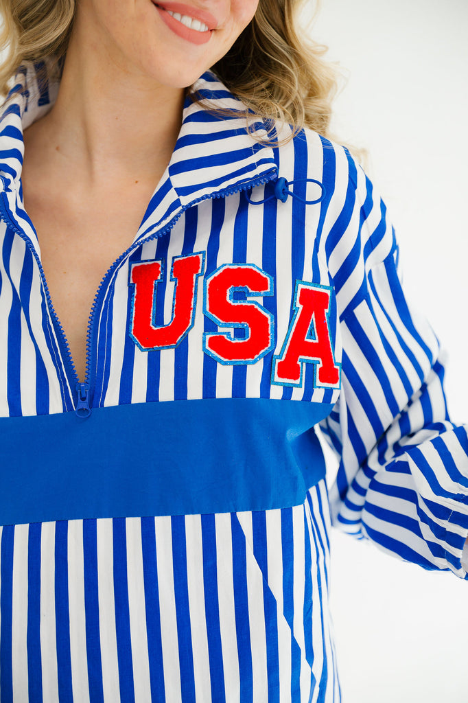 USA STRIPED JACKET JACKET Judith March