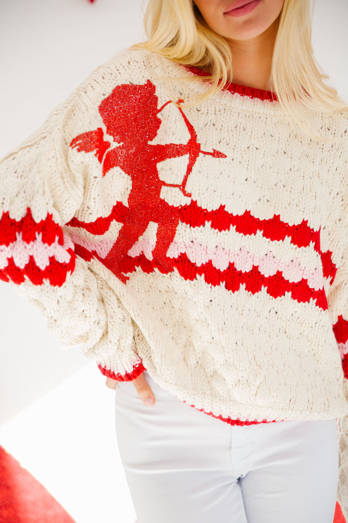 STRUCK BY CUPID SWEATER SWEATER Judith March