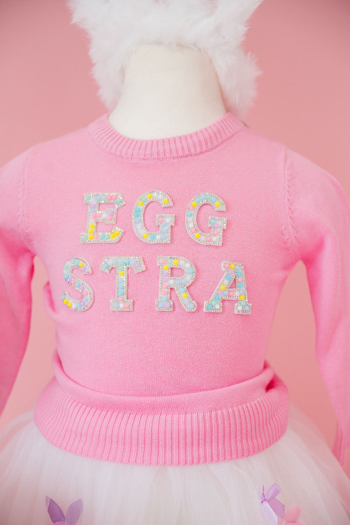 MINI KIDS EGGSTRA PINK SWEATER SWEATER Judith March