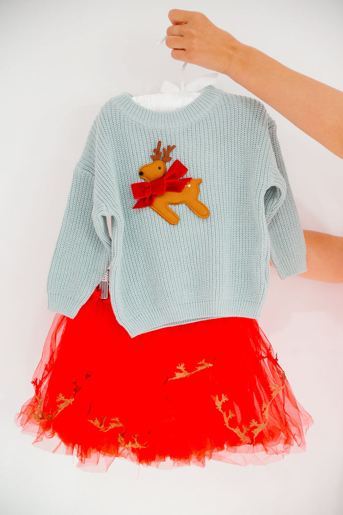 MINI KIDS REINDEER DREAMS SWEATER SWEATER Judith March   