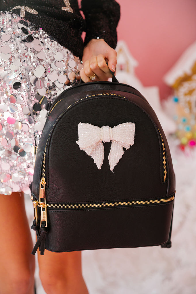 Black girly backpack online