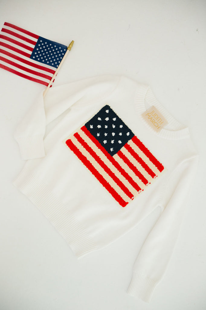 MINI KIDS TERRY FLAG SWEATER SWEATER Judith March