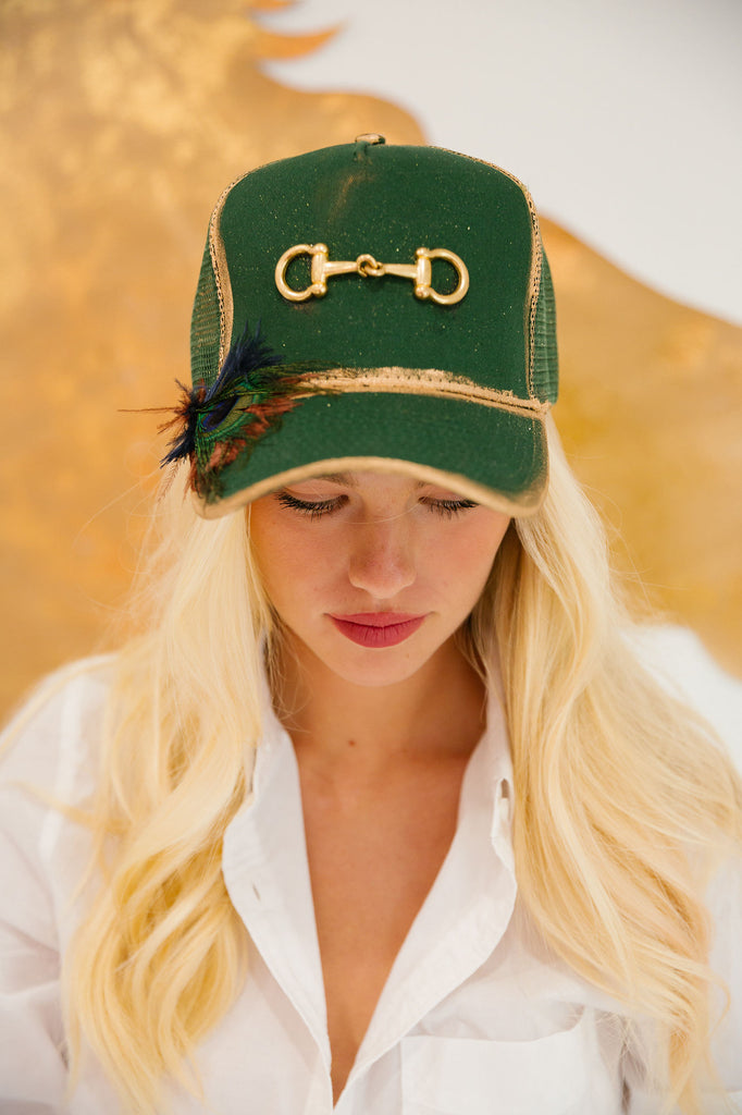 HORSE BIT TRUCKER HATS HAT Judith March