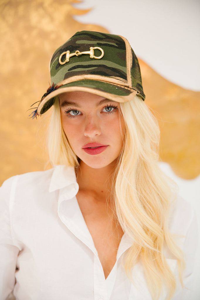 HORSE BIT TRUCKER HATS HAT Judith March