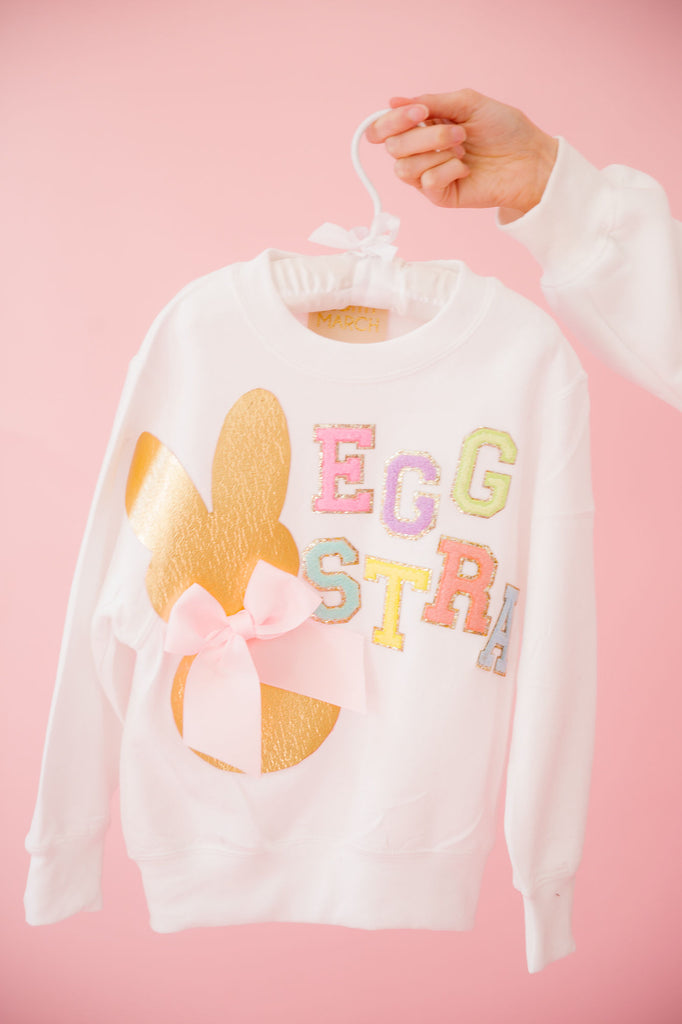 MINI KIDS EGGSTRA WHITE PULLOVER PULLOVER Judith March