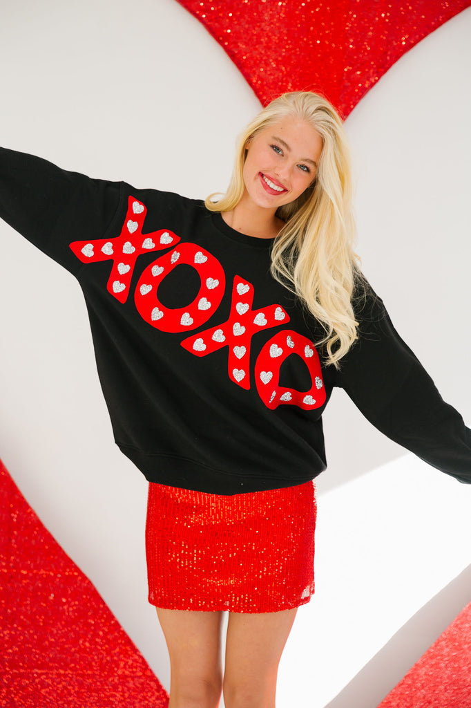 XOXO BLACK PULLOVER PULLOVER Judith March