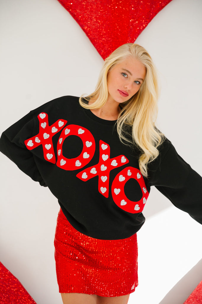 XOXO BLACK PULLOVER PULLOVER Judith March