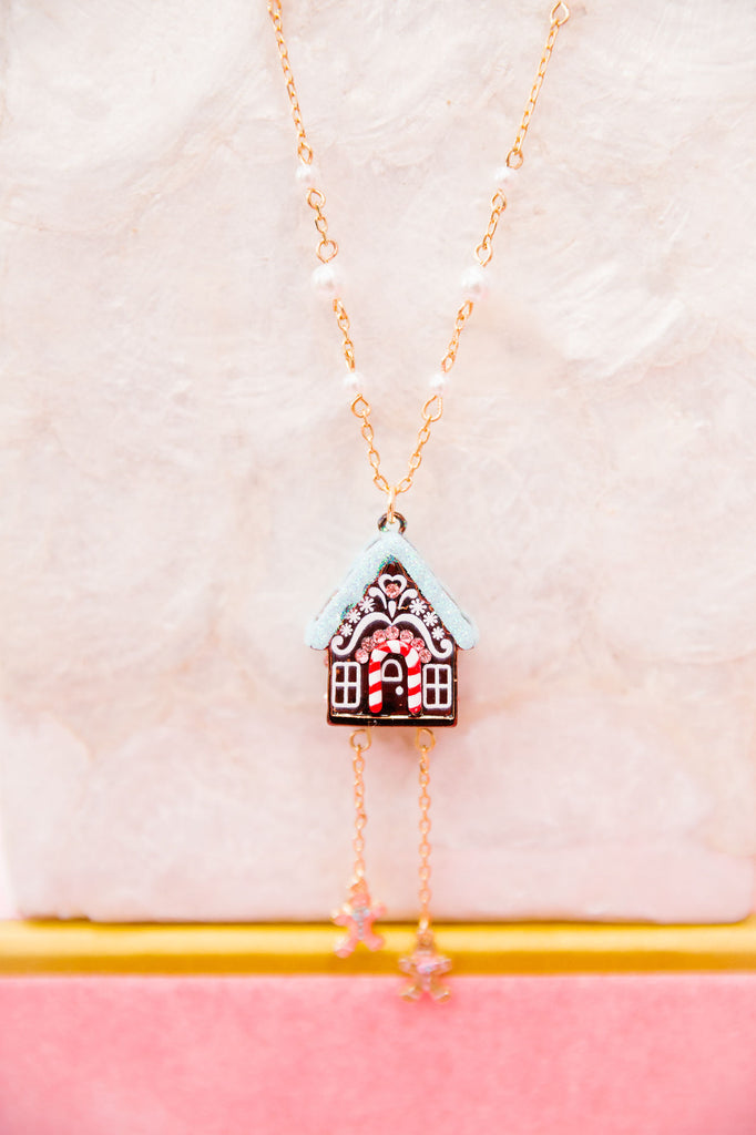 GINGERBREAD HOUSE NECKLACE NECKLACE Judith March   