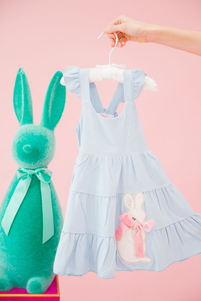 MINI KIDS EASTER BUNNY BLUE DRESS DRESS Judith March