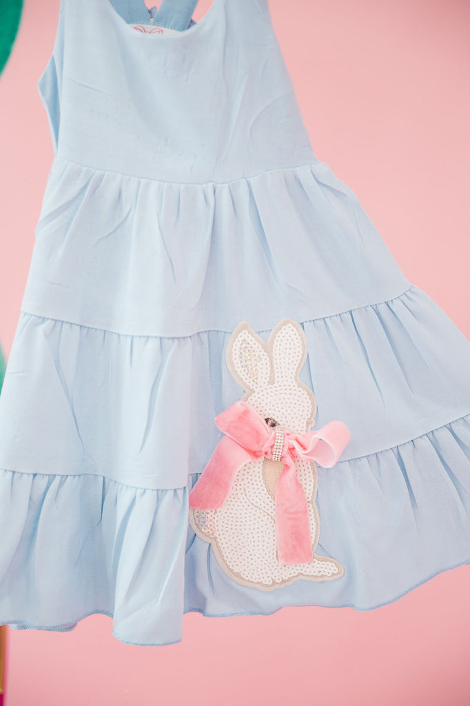 MINI KIDS EASTER BUNNY BLUE DRESS DRESS Judith March