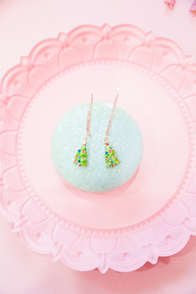 CHRISTMAS TREE GREEN EARRINGS earrings Judith March   